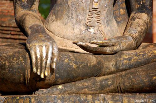 méditation bouddha mains